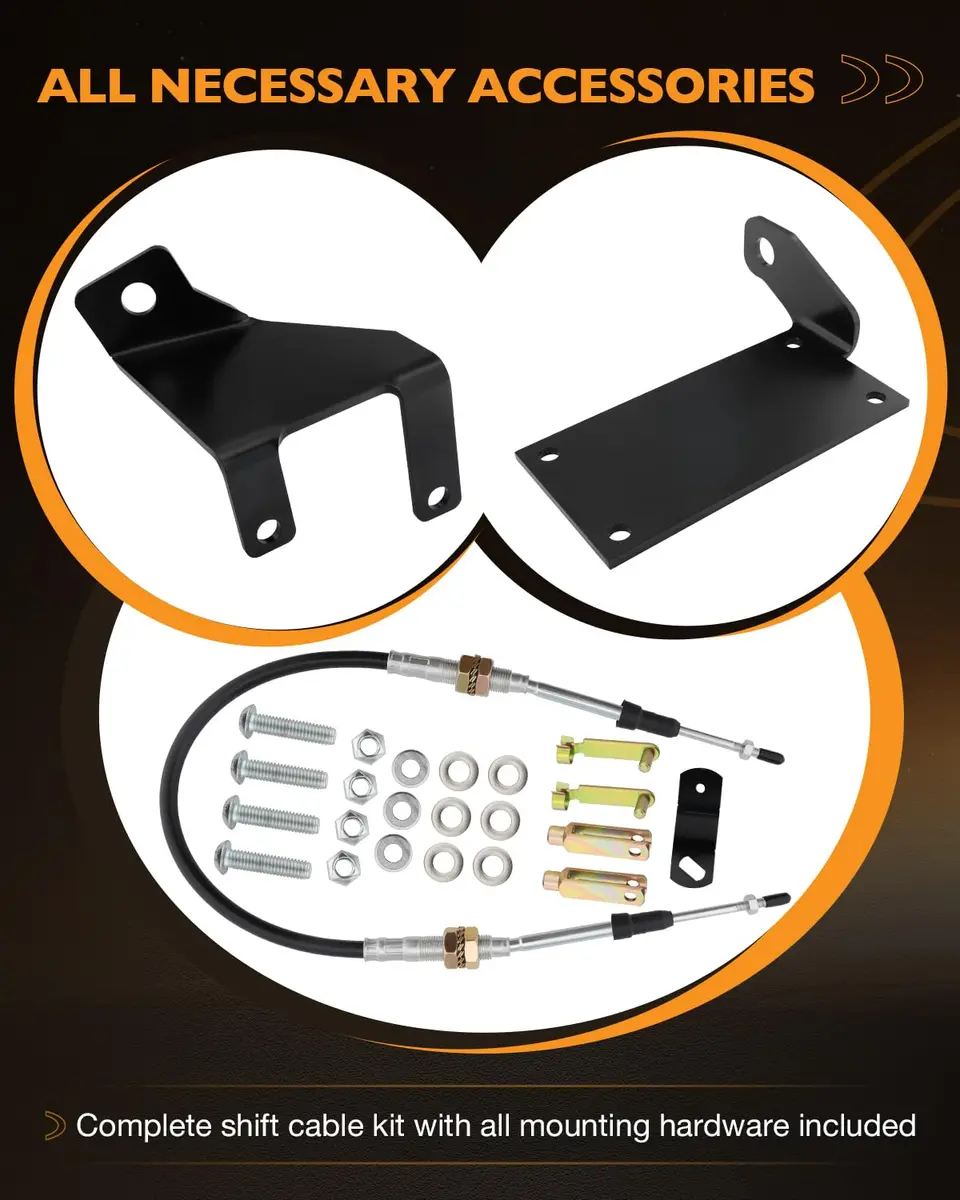 HQPASFY Transfer Case Cable Shifter Linkage Kit Upgrade for Jeep Wrangler TJ 231 Transfer Case | Heavy Duty Cable Smooth Shifting - view 7