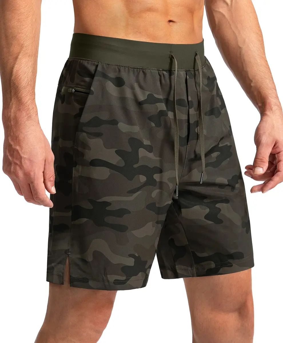 Soothfeel Men's Workout Athletic Shorts with 3 Pockets 7" Inseam | Lightweight, Quick-Drying, Multi-Sport Fit - main product image