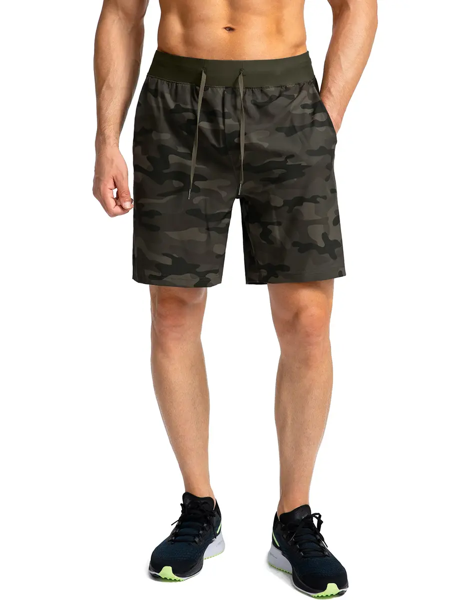 Soothfeel Men's Workout Athletic Shorts with 3 Pockets 7" Inseam | Lightweight, Quick-Drying, Multi-Sport Fit - view 2