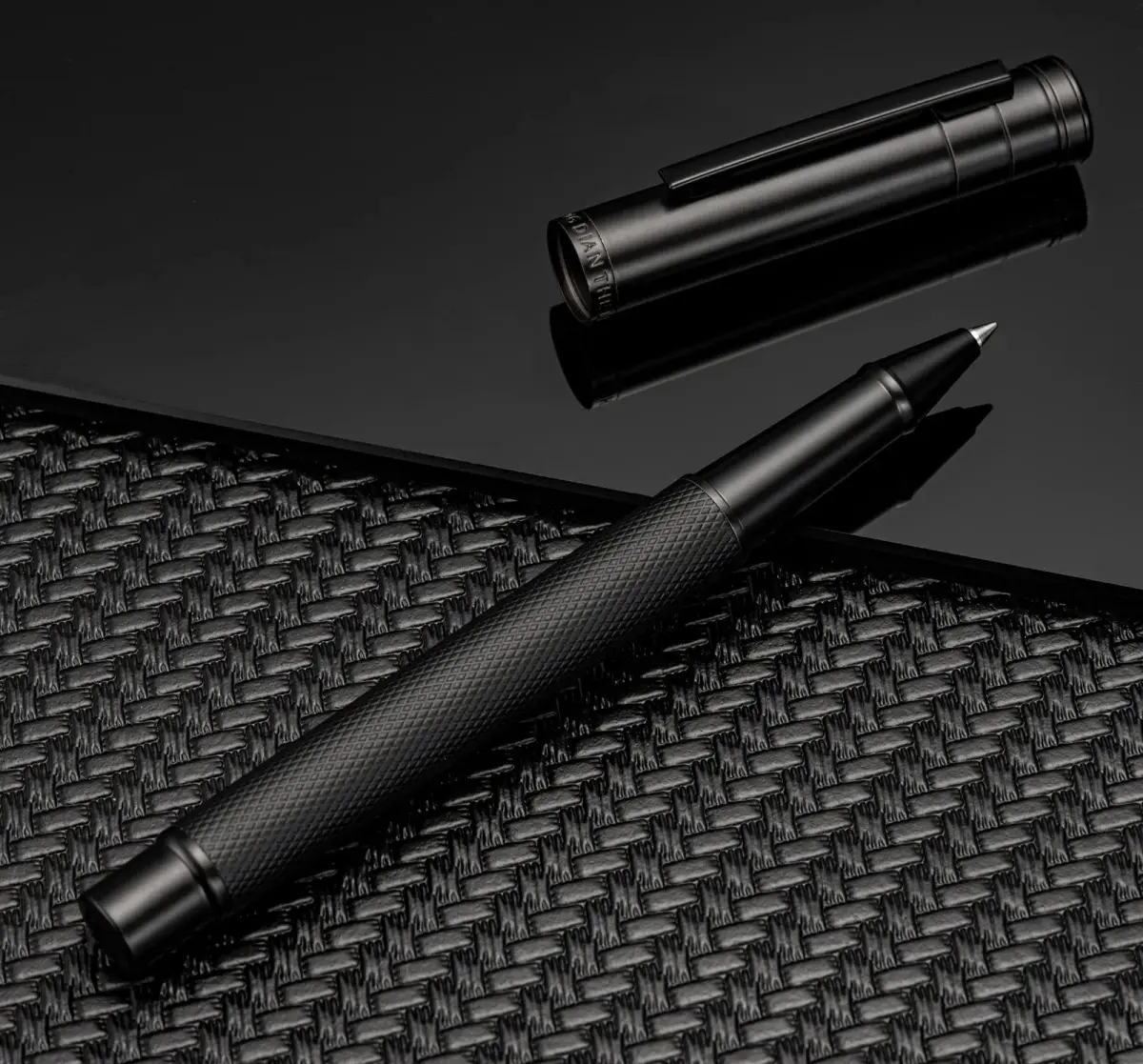 Asvine Hongdian 1851 Black Roller Pen with Schmidt Black Ink | Smooth Writing for Business Signatures - view 2