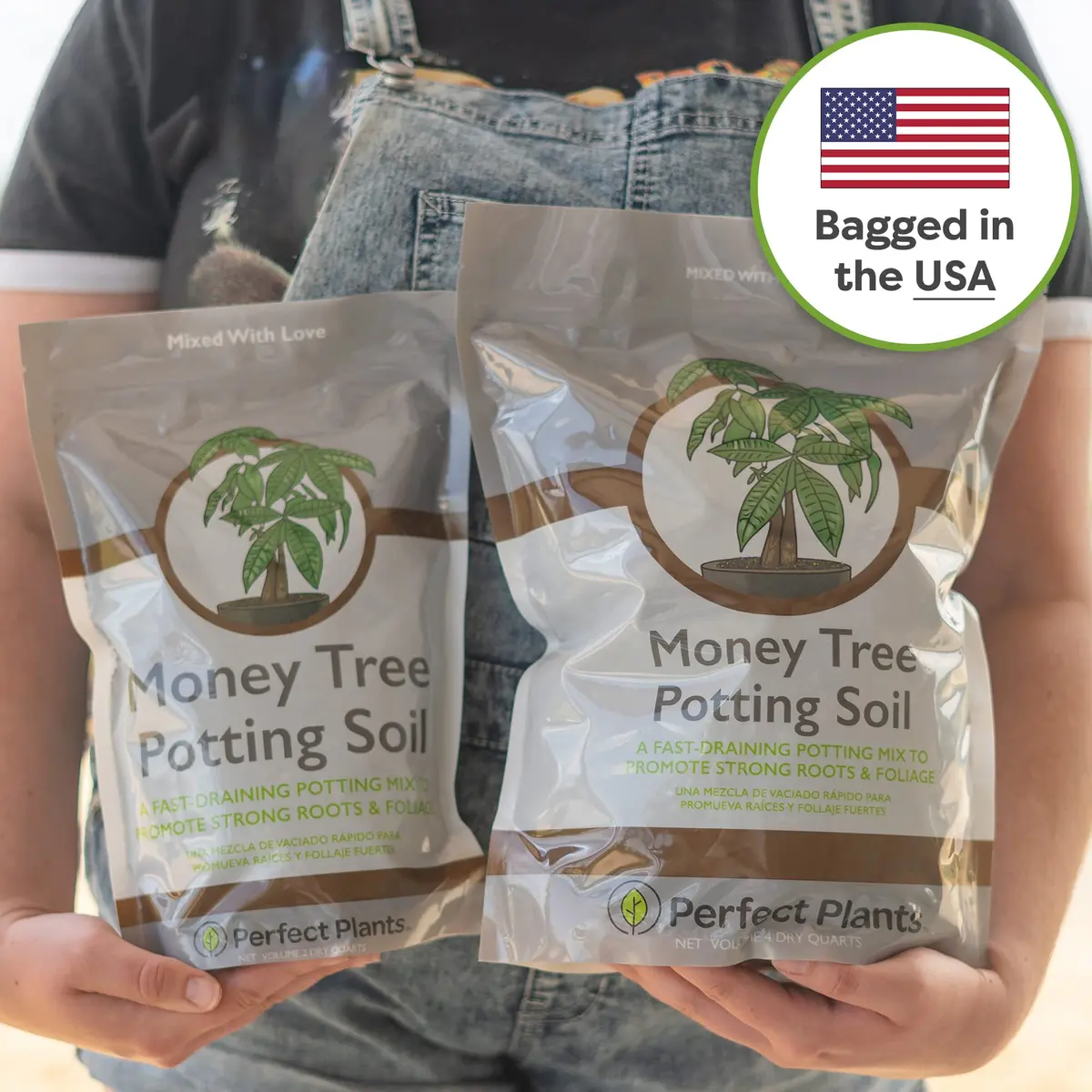 Perfect Plants Money Tree Potting Soil, 4 qt | Supports Healthy Roots & Lush Leaves - view 6