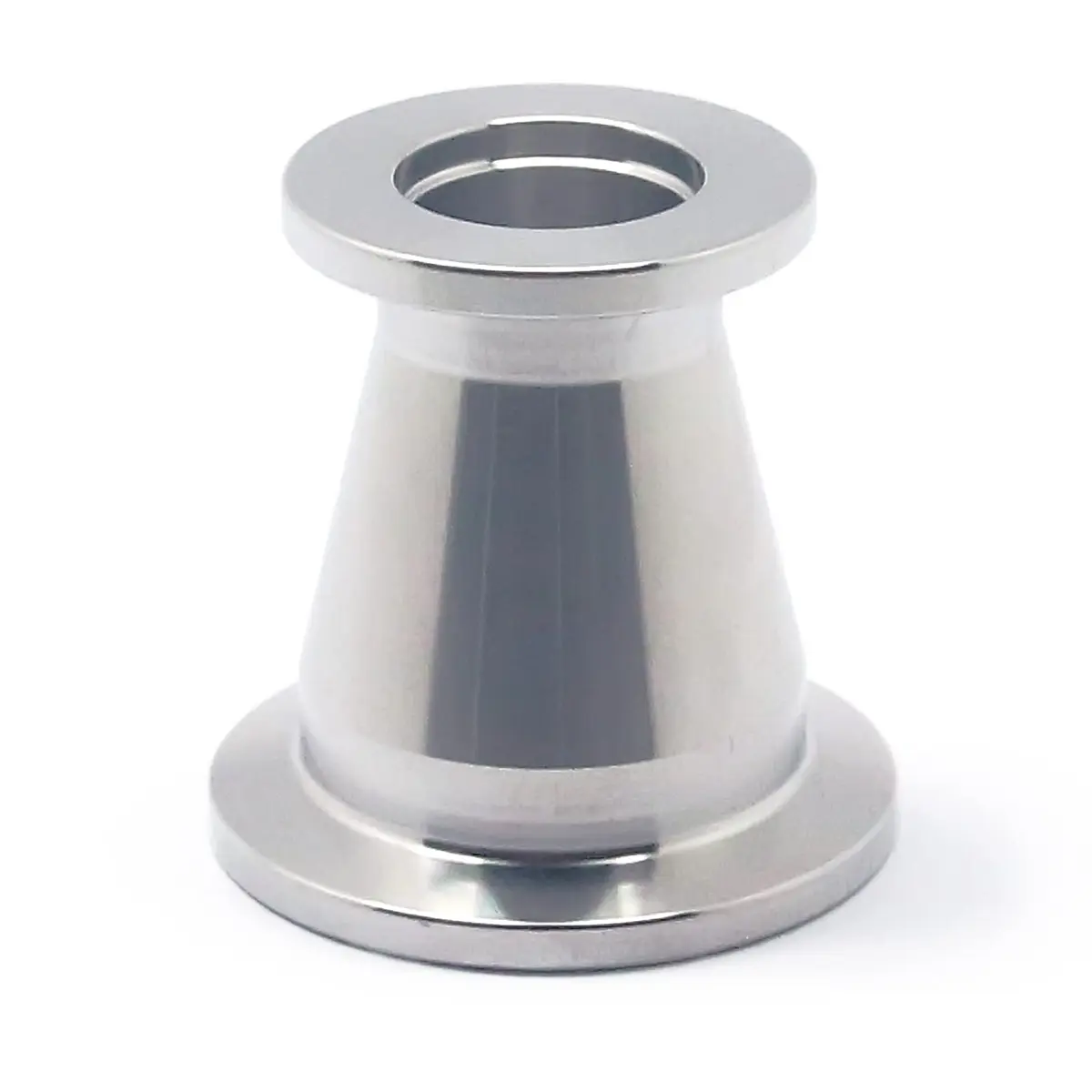 QMINOX SS304 Vacuum Conical Reducer KF adaptor fittings KF-25 to KF-16 | Stainless Steel Vacuum Fitting with KF25 to KF16 Flange - main product image
