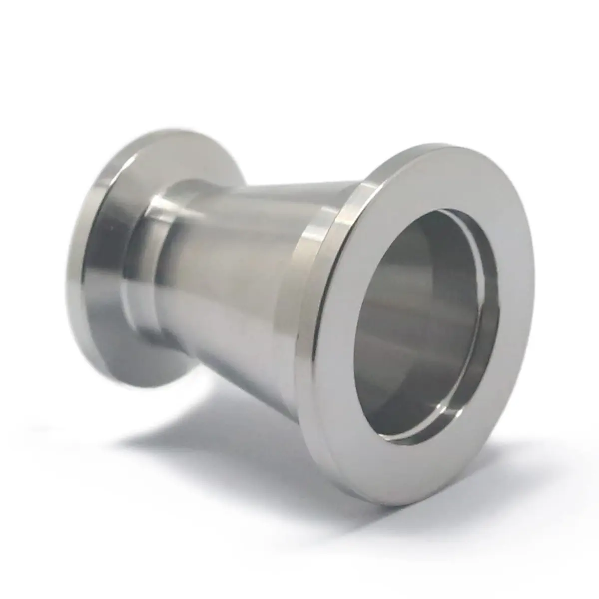 QMINOX SS304 Vacuum Conical Reducer KF adaptor fittings KF-25 to KF-16 | Stainless Steel Vacuum Fitting with KF25 to KF16 Flange - view 4