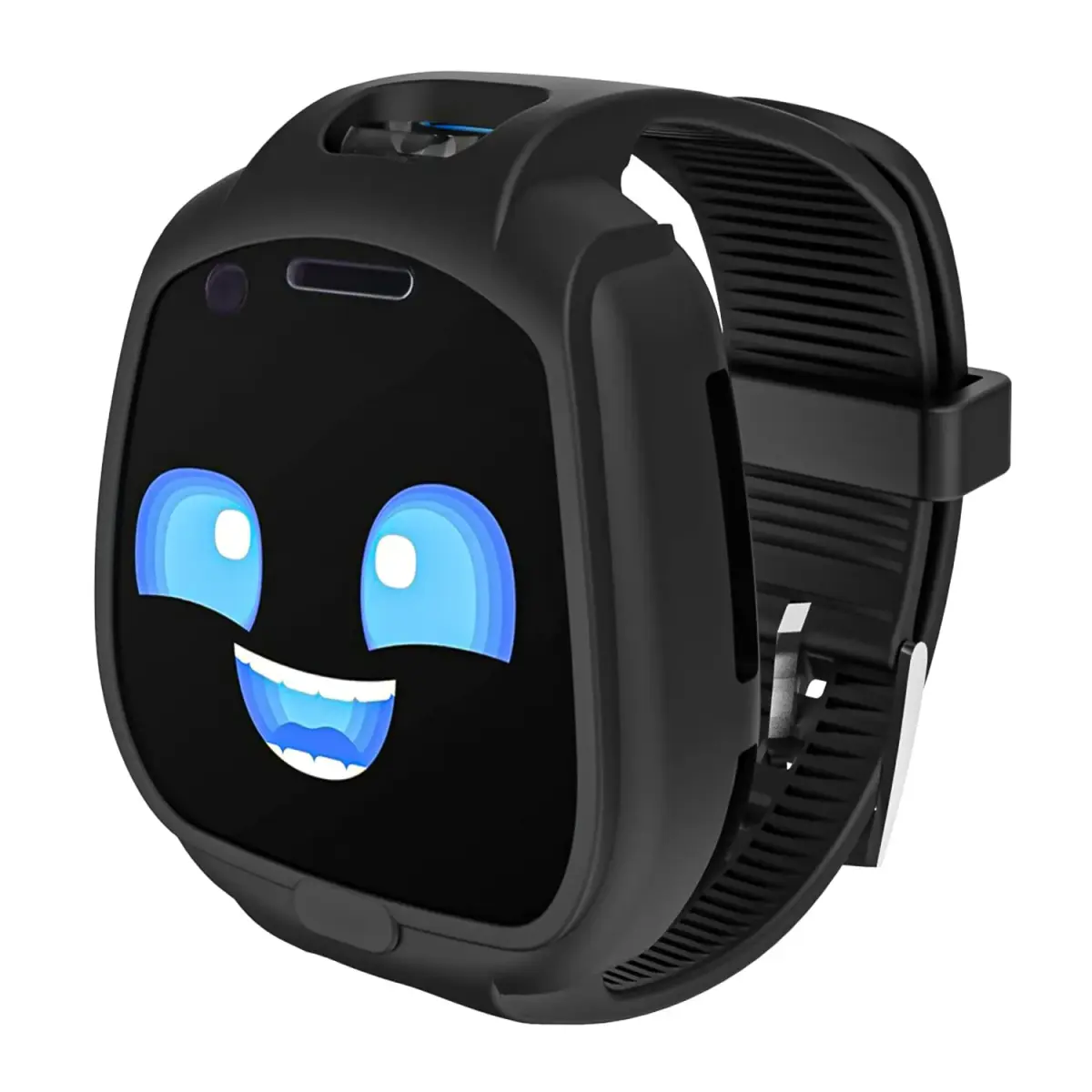 Polyjoy Sport Band Compatible with Little Tikes Tobi 1 2 Robot Smartwatch, Black, 5cm (7 inch) | Breathable Silicone Replacement Strap with Bumper Case - main product image