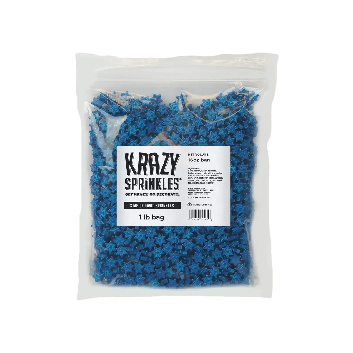 Bakell Krazy Sprinkles Edible Shapes 1LB | Food-Grade, Kosher Certified Cake Decorations - main product image