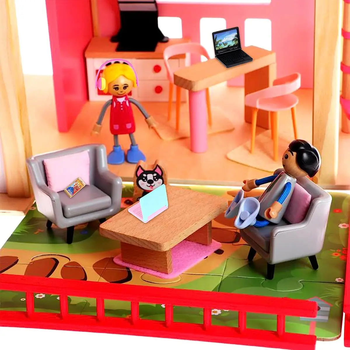 TBoxBo Miniature Dollhouse Accessories 30 Pcs | 1:12 Scale Mini Digital Decor - view 5