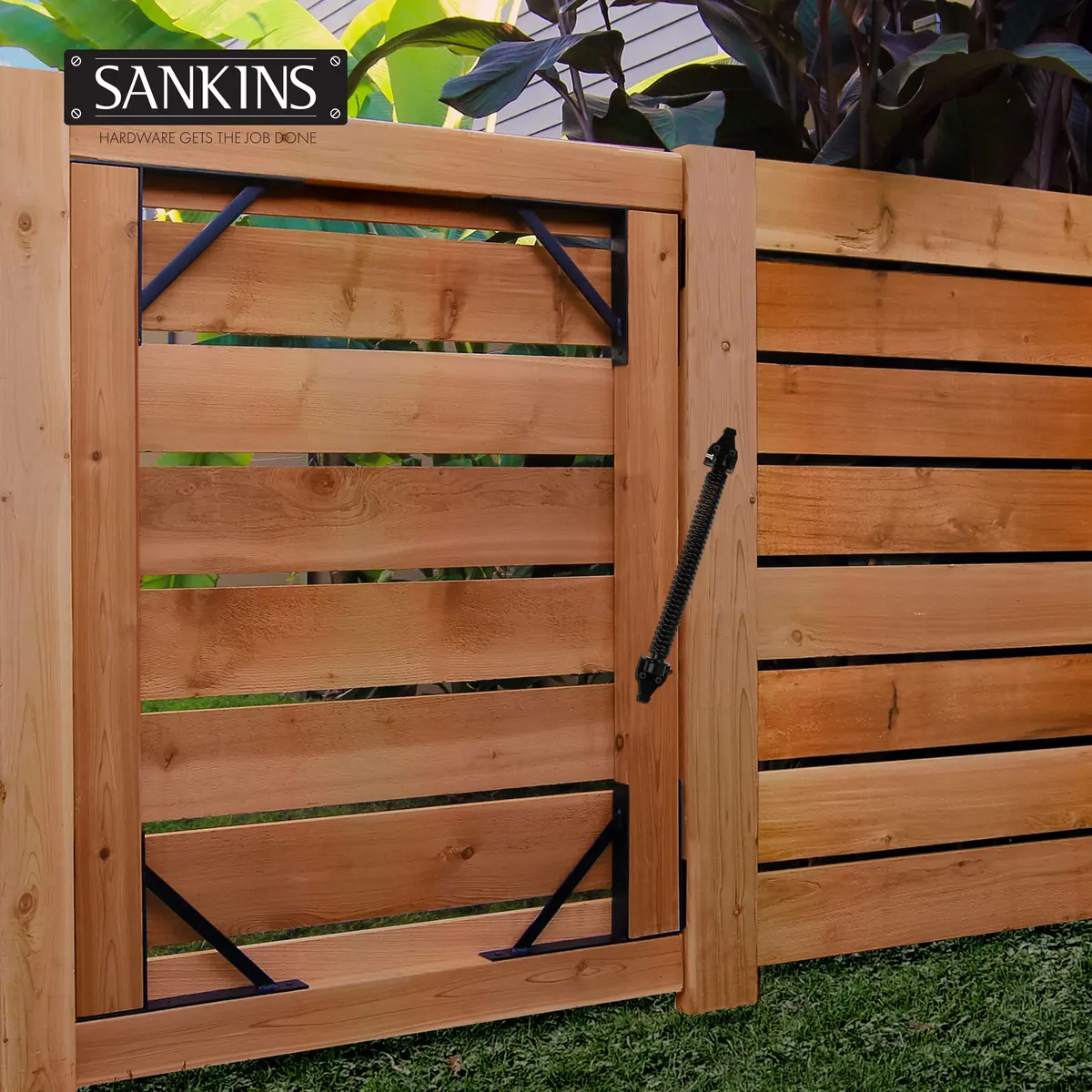 SANKINS 14" Gate Spring Self Closing, Adjustable Spring Gate Closer, 1pcs | Heavy Duty Outdoor Hardware - view 5