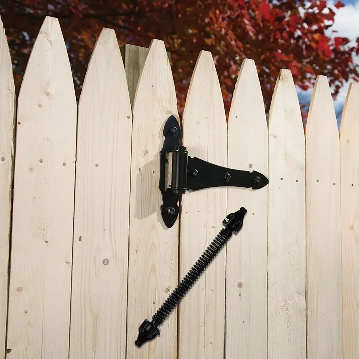 SANKINS 14" Gate Spring Self Closing, Adjustable Spring Gate Closer, 1pcs | Heavy Duty Outdoor Hardware - view 6