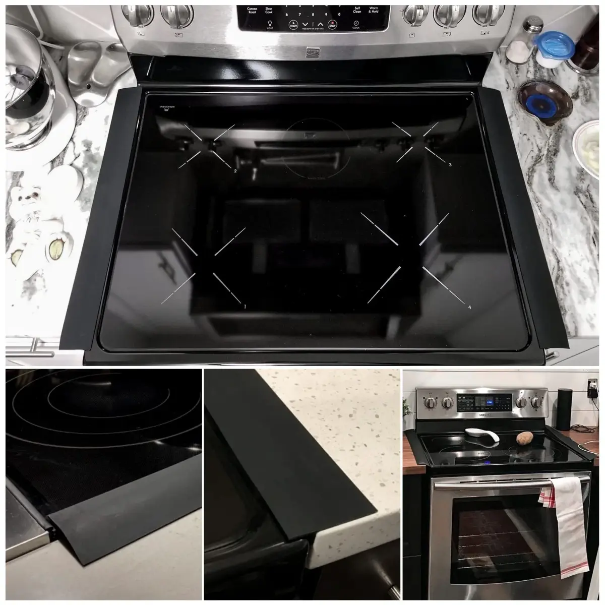 CARGEN 21 Inch Silicone Stove Counter Gap Cover Filler 2-Pack Black | Seals Gaps, Dishwasher Safe, Heat Resistant - view 6