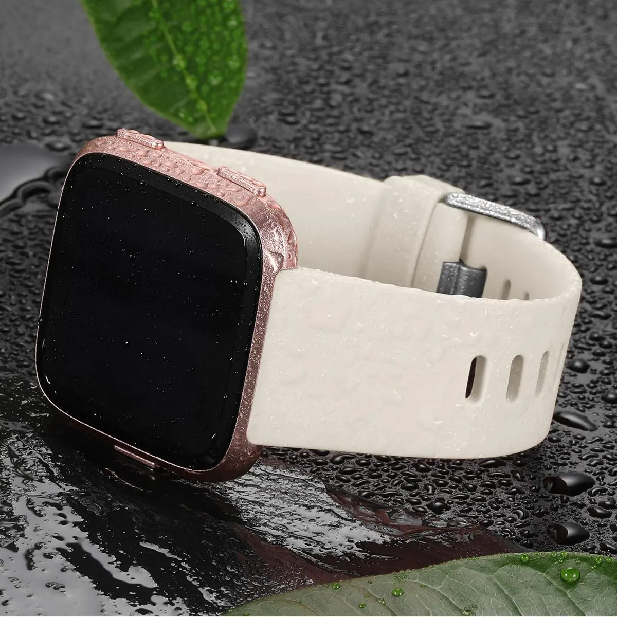 Wepro Sport Bands Compatible with Fitbit Versa 2, Soft Elastomer, Sweat-Resistant, Small & Large Sizes, Unisex - view 2
