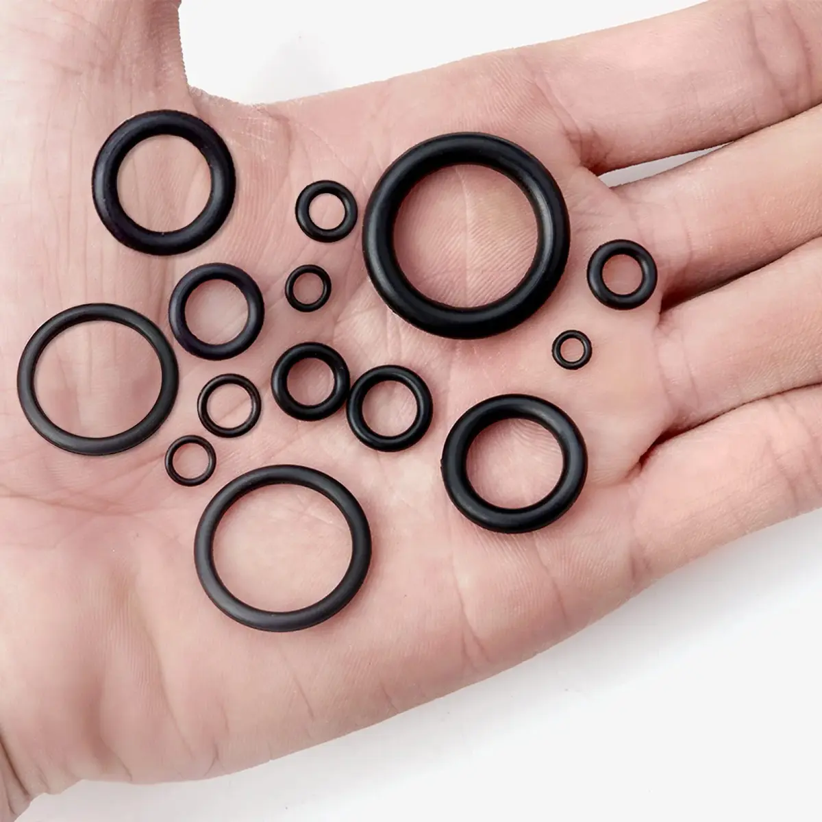ZDBB 1280 Pcs Rubber O-Ring Assortment Kit with Pick & Hook Set, Metric Sizes 6mm-28mm OD - view 7