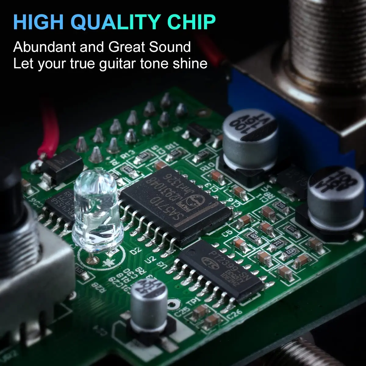 lotmusic ABY Electric Guitar Effects Pedal True Bypass Mini Stompbox | Analog Chorus for Signal Switching - view 5