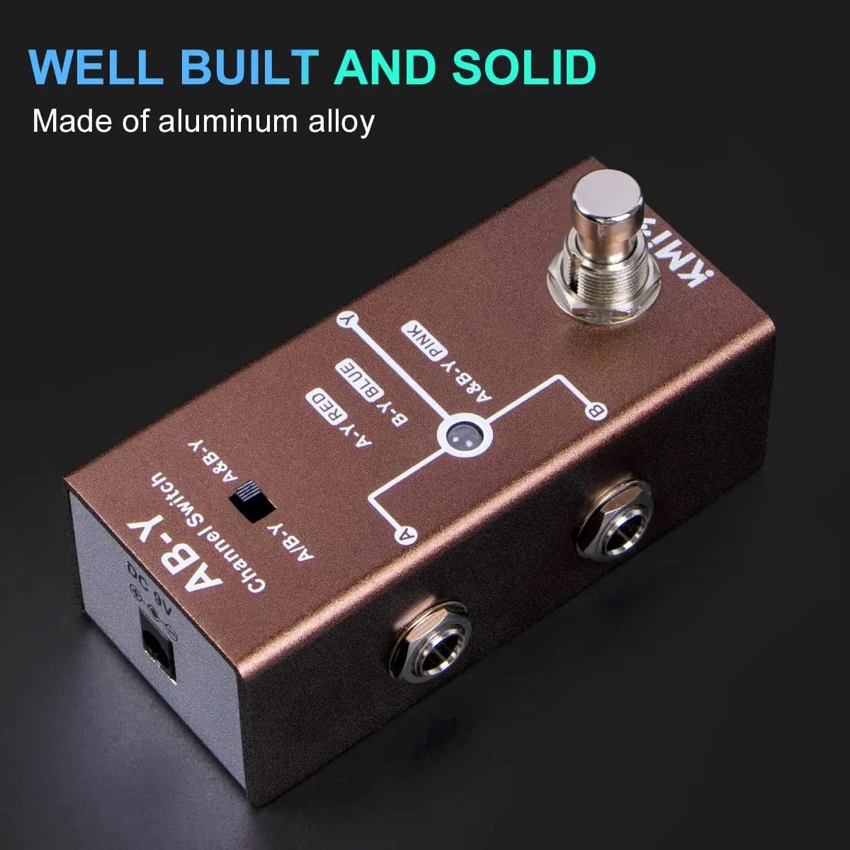 lotmusic ABY Electric Guitar Effects Pedal True Bypass Mini Stompbox | Analog Chorus for Signal Switching - view 6