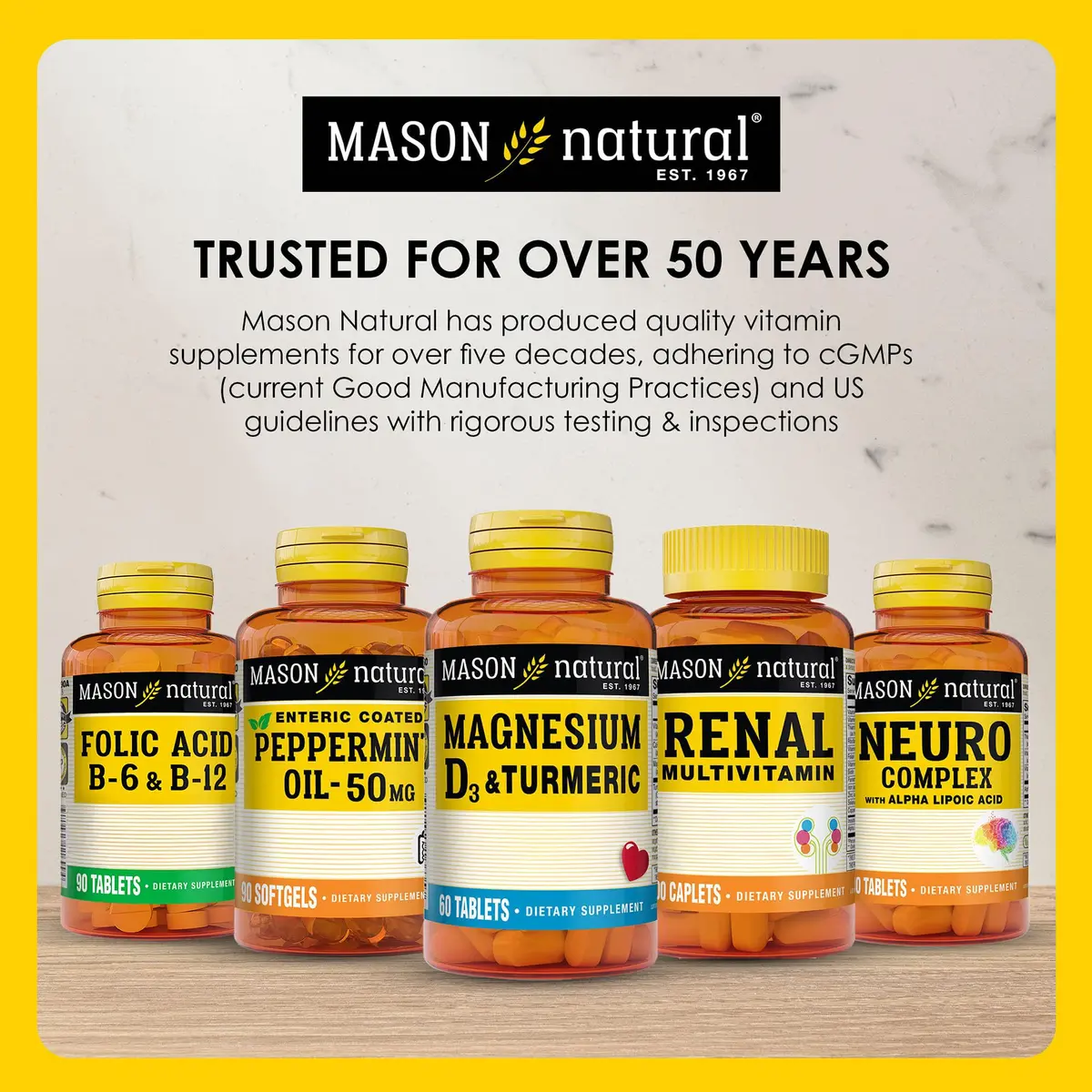 MASON NATURAL Omega-3 Fish Oil 1000mg | Supports Heart & Brain, 180 Softgels - view 7