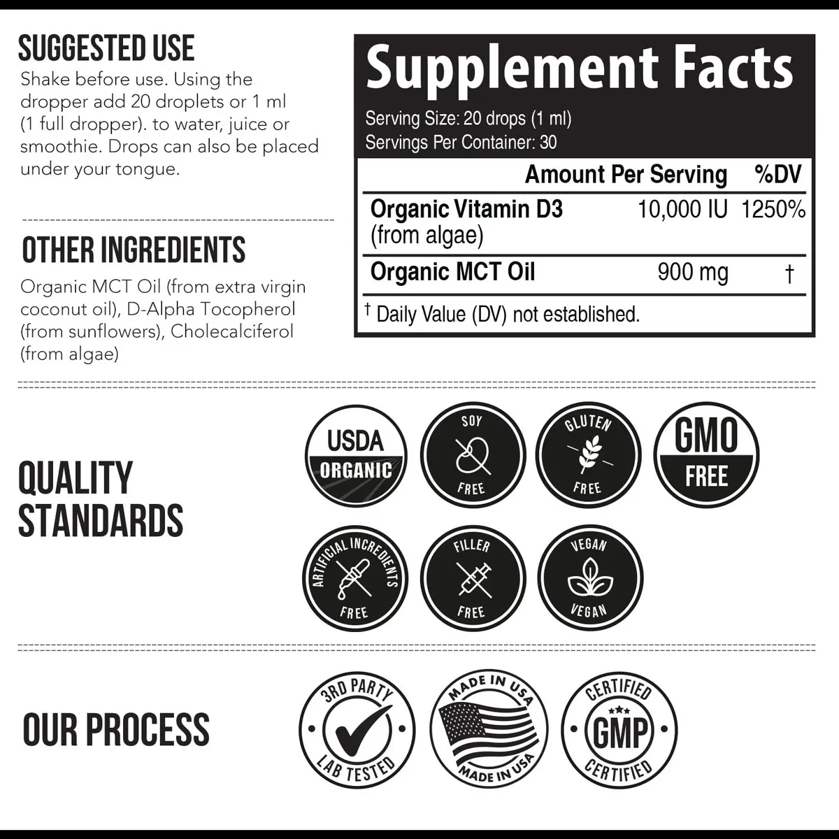 Triquetra Health Organic Plant D3 K2 Vitamin 10000 IU | Supports Immunity & Bone Health (70-120 chars) - view 7