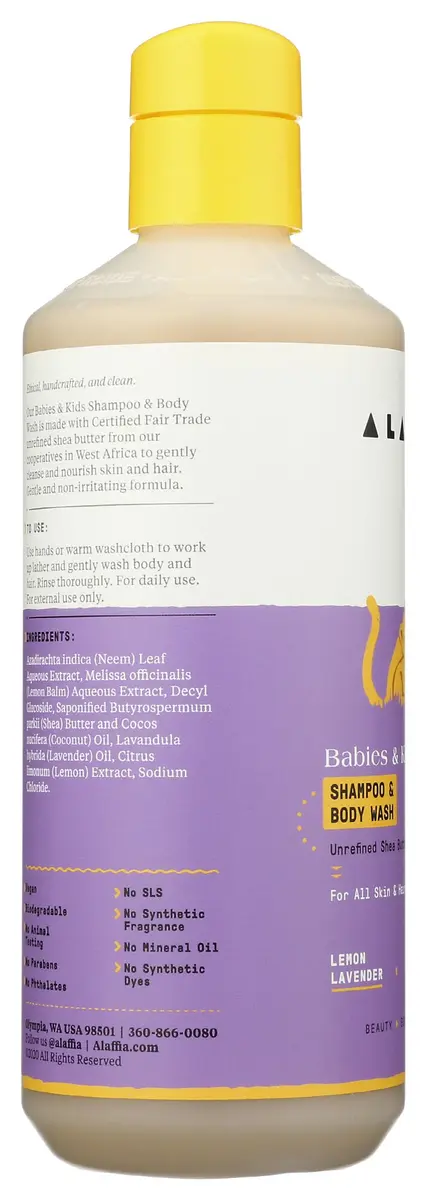 Alaffia Babies and Kids Shampoo and Body Wash 16 Fl Oz | Gentle, Calming Support for Soft Hair & Skin - view 6