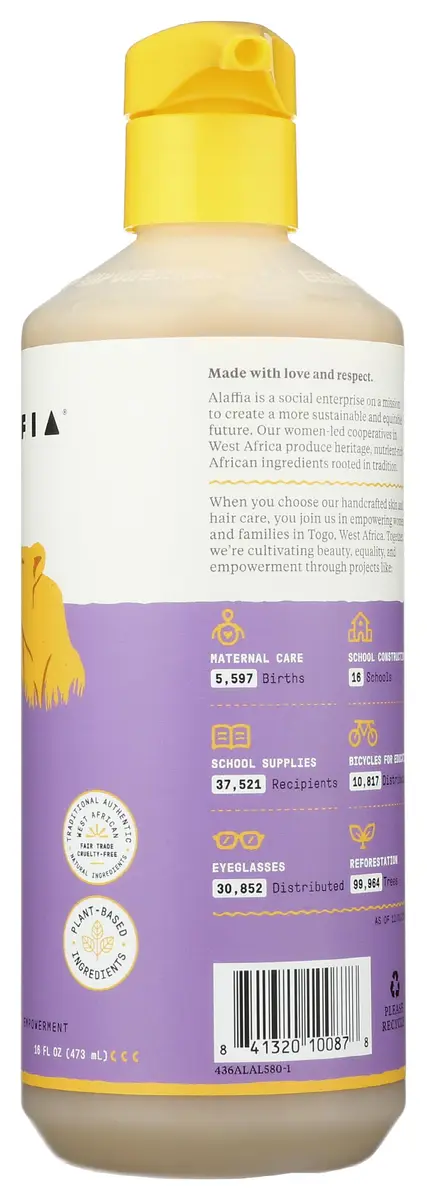 Alaffia Babies and Kids Shampoo and Body Wash 16 Fl Oz | Gentle, Calming Support for Soft Hair & Skin - view 7