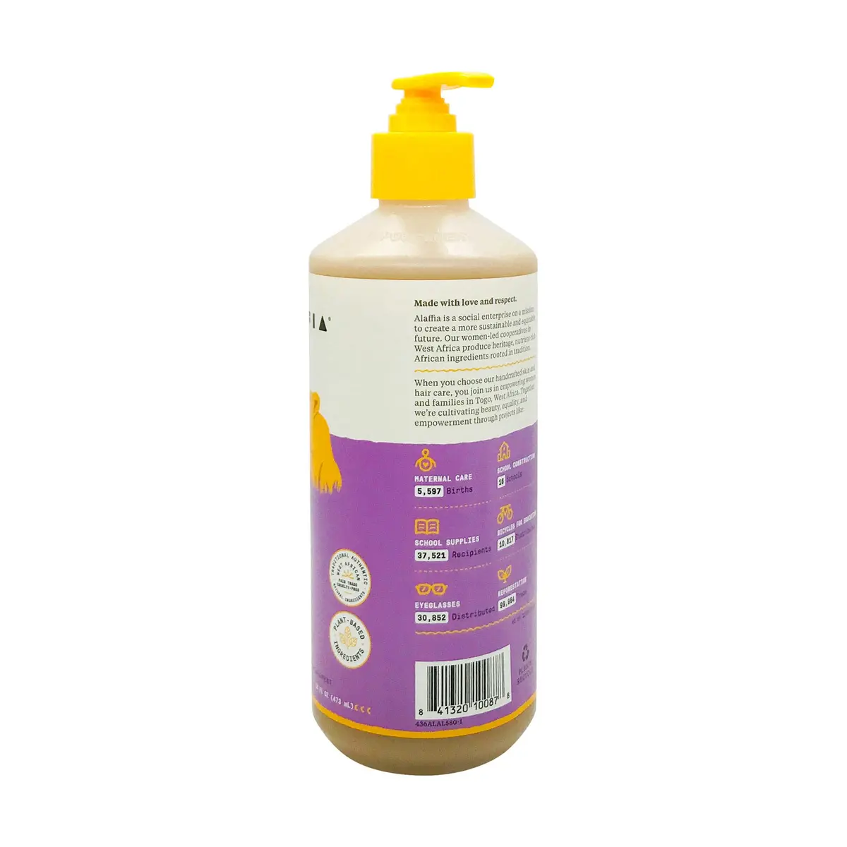 Alaffia Babies and Kids Shampoo and Body Wash 16 Fl Oz | Gentle, Calming Support for Soft Hair & Skin - view 3