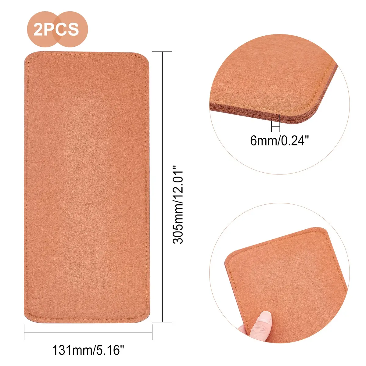 PH PandaHall Handbag Base Shaper 12x5" Felt Bag Bottom Support 6mm Thick | Protect & Shape Your Purse - view 5