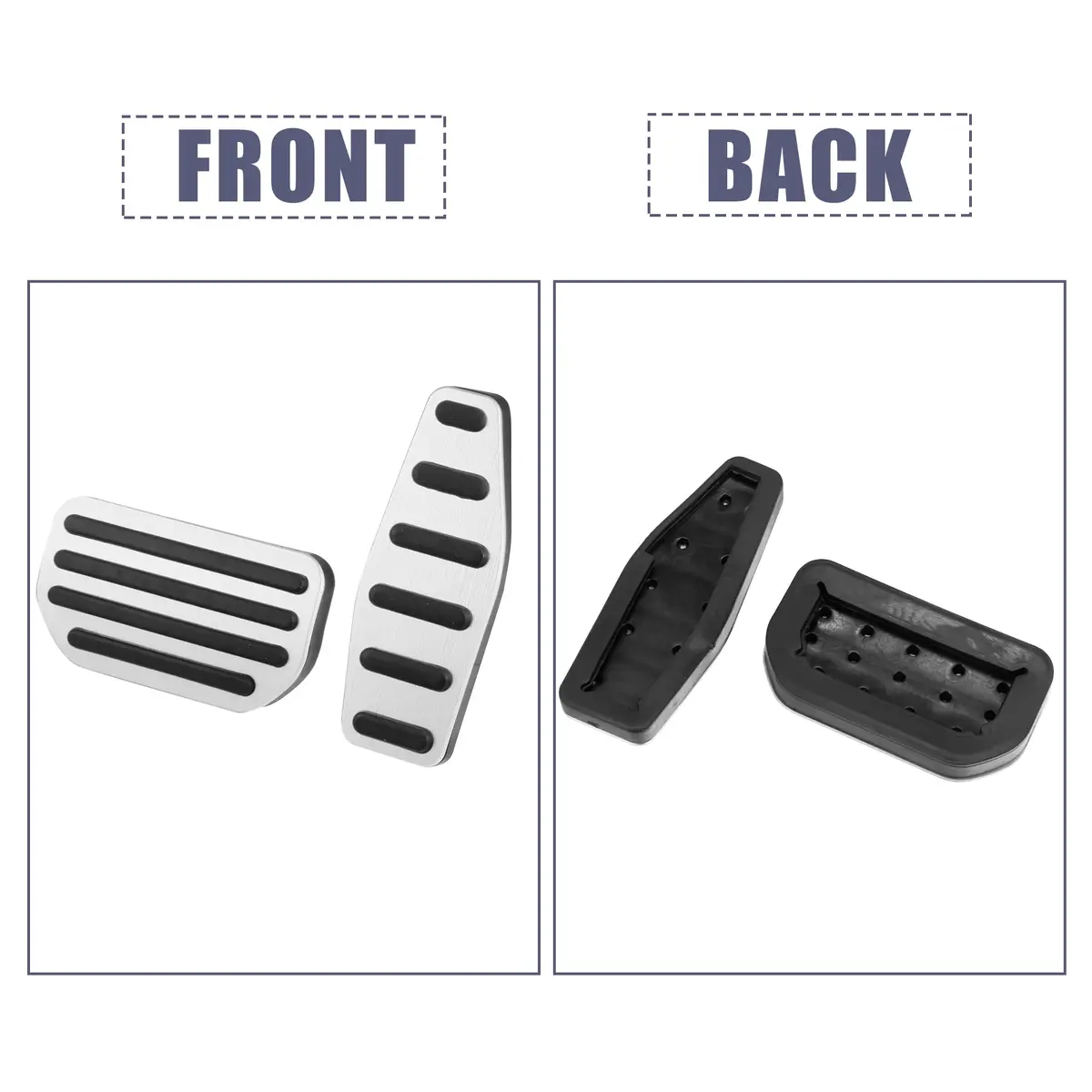 X AUTOHAUX Aluminum Alloy Brake Pedal Pad for Suzuki Jimny JB64W | Non-OEM Accessory - view 6