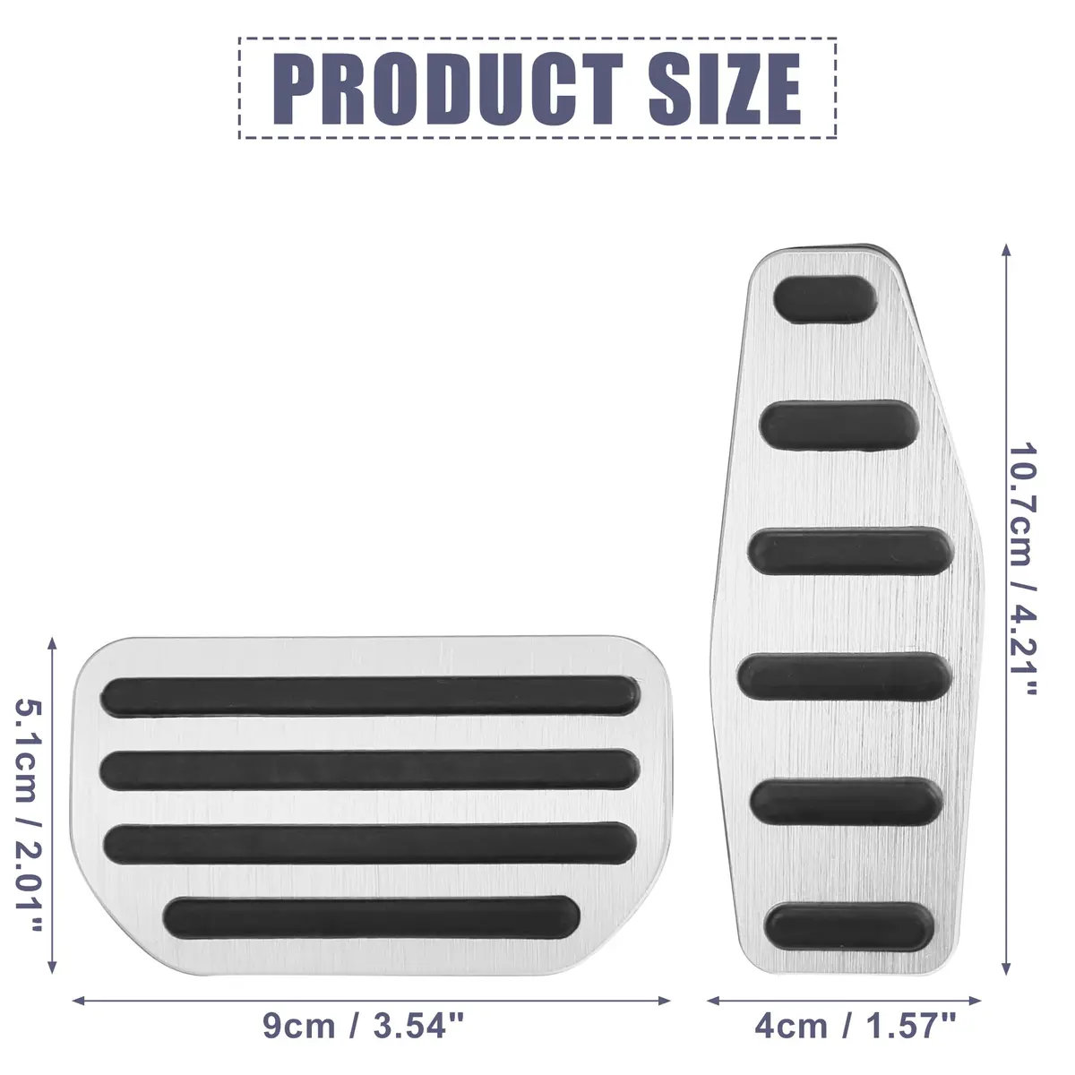 X AUTOHAUX Aluminum Alloy Brake Pedal Pad for Suzuki Jimny JB64W | Non-OEM Accessory - view 4