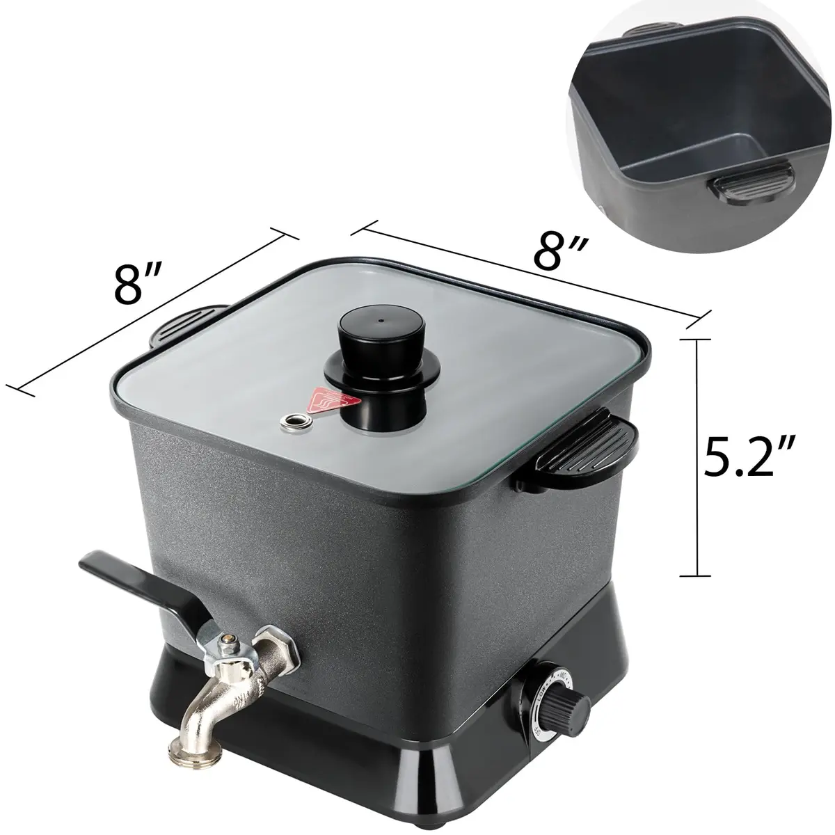 Byoowndiy Wax Melter for Candle Making 150 oz | Electric Wax Pot with Temperature Control - view 2