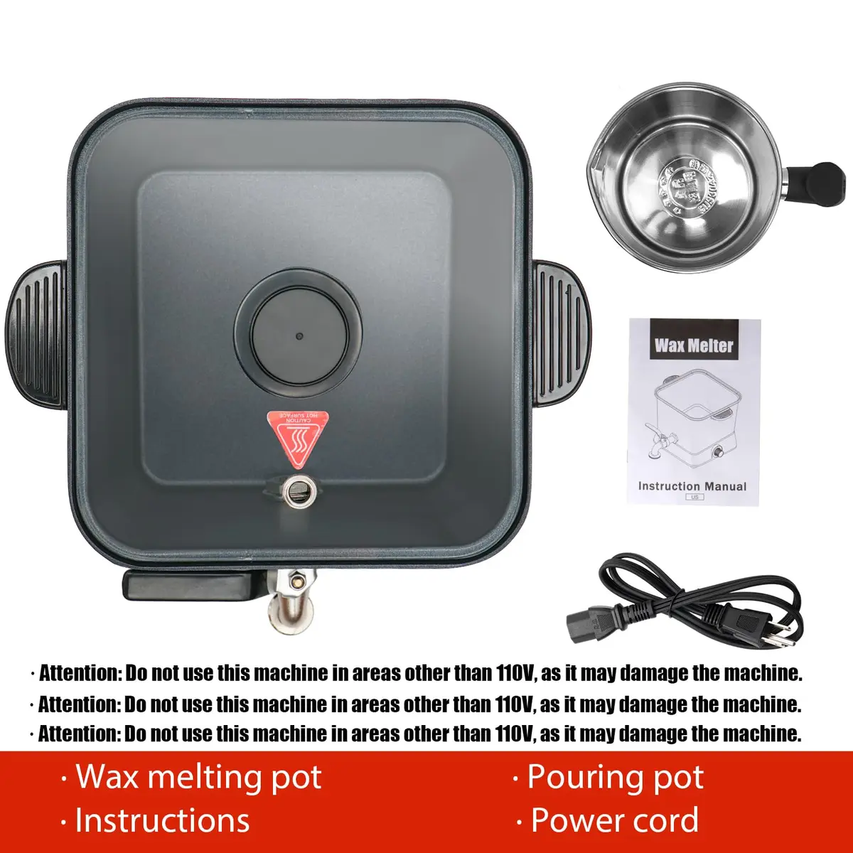 Byoowndiy Wax Melter for Candle Making 150 oz | Electric Wax Pot with Temperature Control - view 3