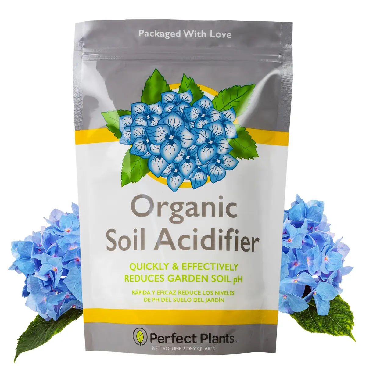 Perfect Plants Organic Soil Acidifier 2 qt | Elemental Sulfur Granules for pH Balance - main product image