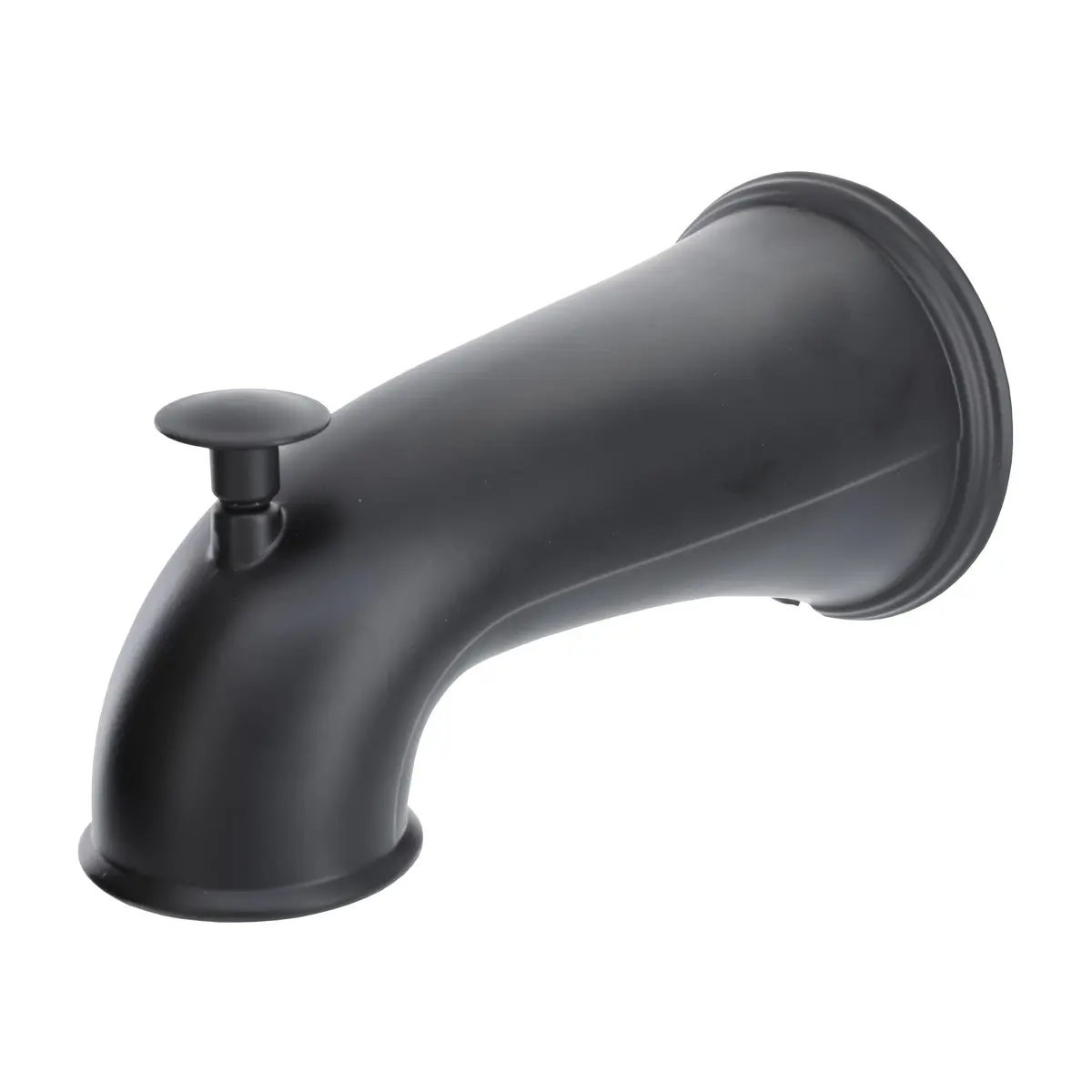 Danco Tub Spout with Diverter | 6 in Reach, Matte Black, Universal Fit, Bathroom Replacement - main product image