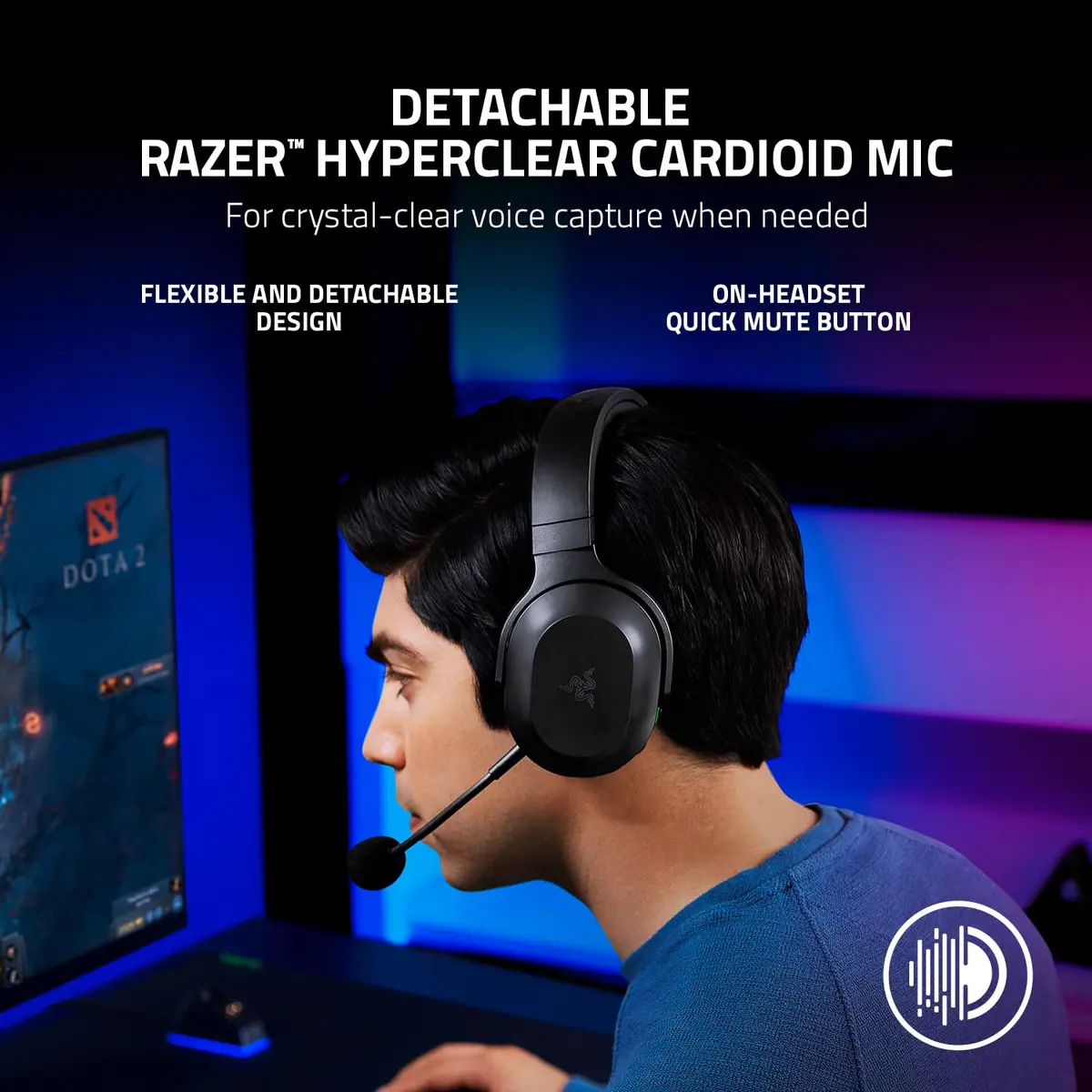 Razer Barracuda X Wireless Gaming & Mobile Headset | Versatile, Lightweight, 50 Hr Battery - view 5