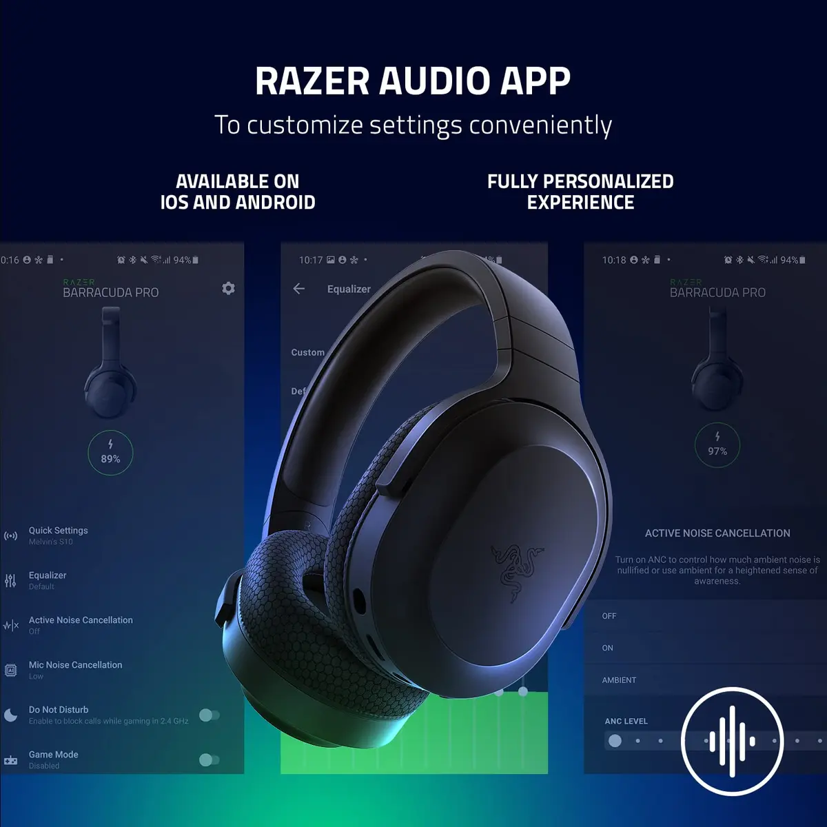 Razer Barracuda X Wireless Gaming & Mobile Headset | Versatile, Lightweight, 50 Hr Battery - view 6