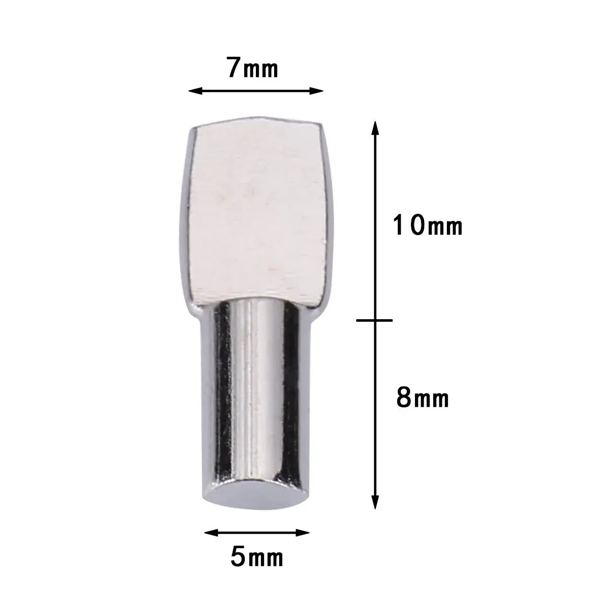 Tbestmax 5mm Spoon Shape Shelf Pins, 240 Count | Stainless Steel Cabinet Furniture Support Pegs - view 2