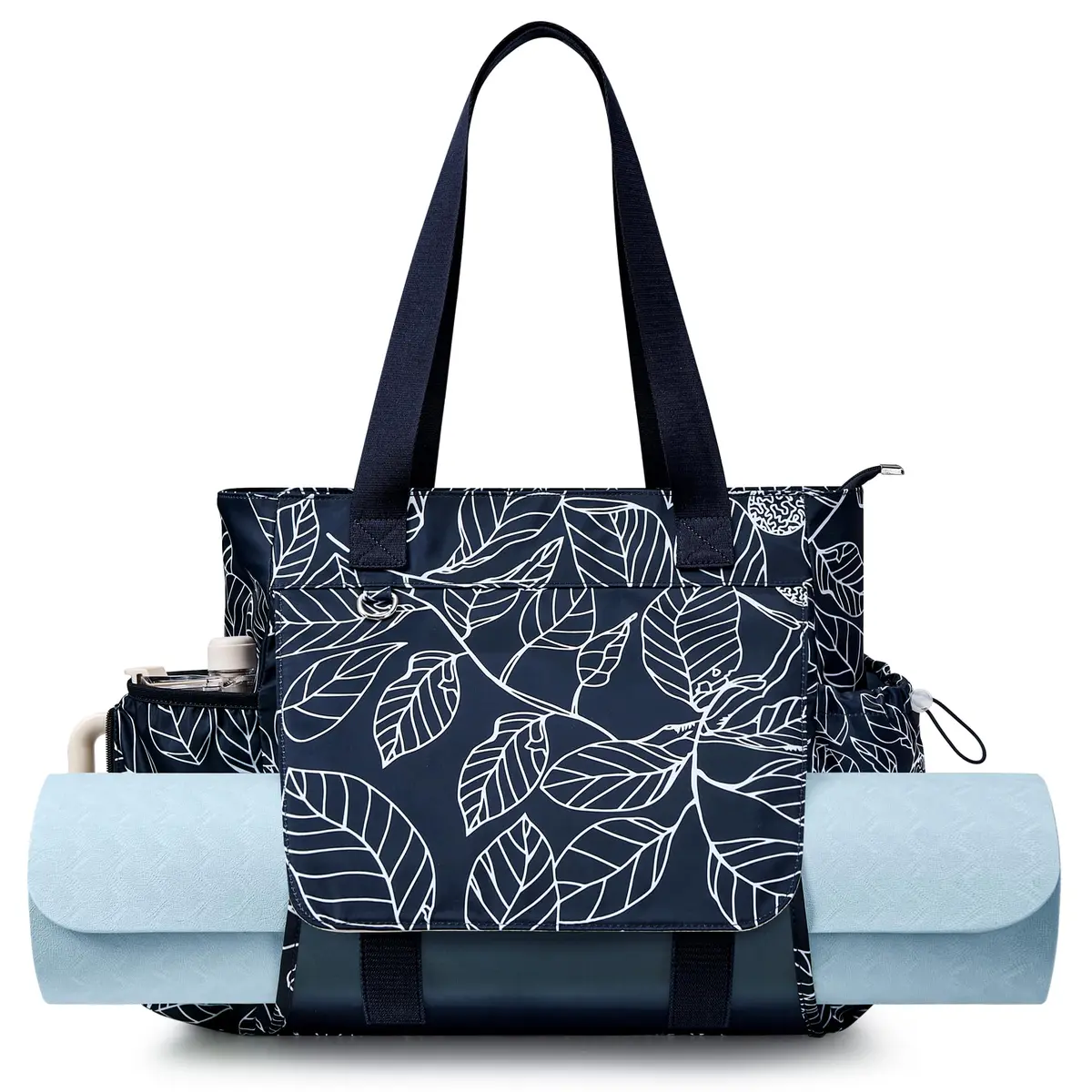 WLLWOO Yoga Pilates Bag Gym Tote Women, Thick Mesh Mat Holder Wet Pocket | Spacious, Lightweight & Versatile - main product image