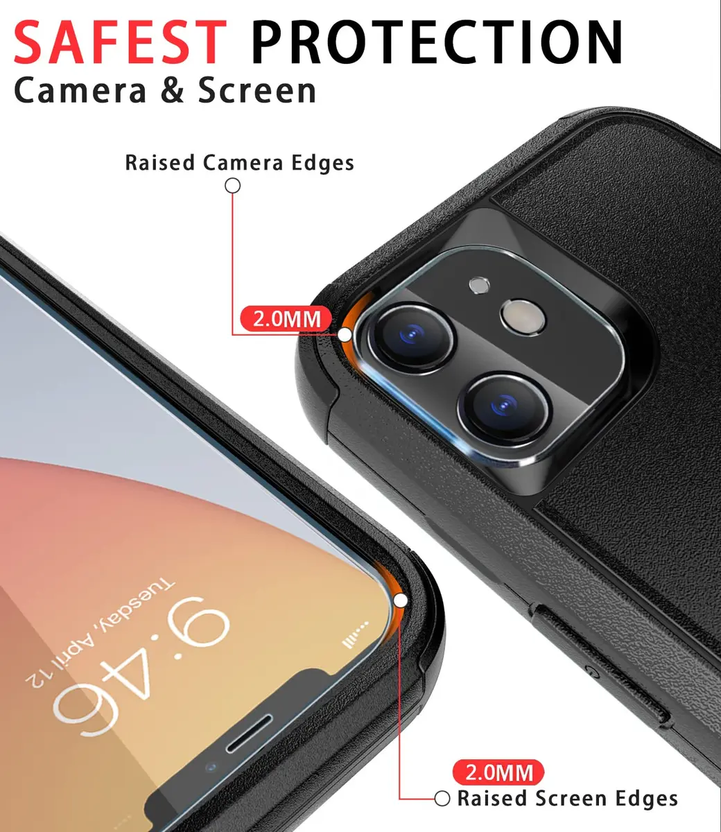 Diverbox Heavy Duty Shockproof iPhone 11 Case with Tempered Glass Screen Protector | Drop & Dust Resistant - view 3