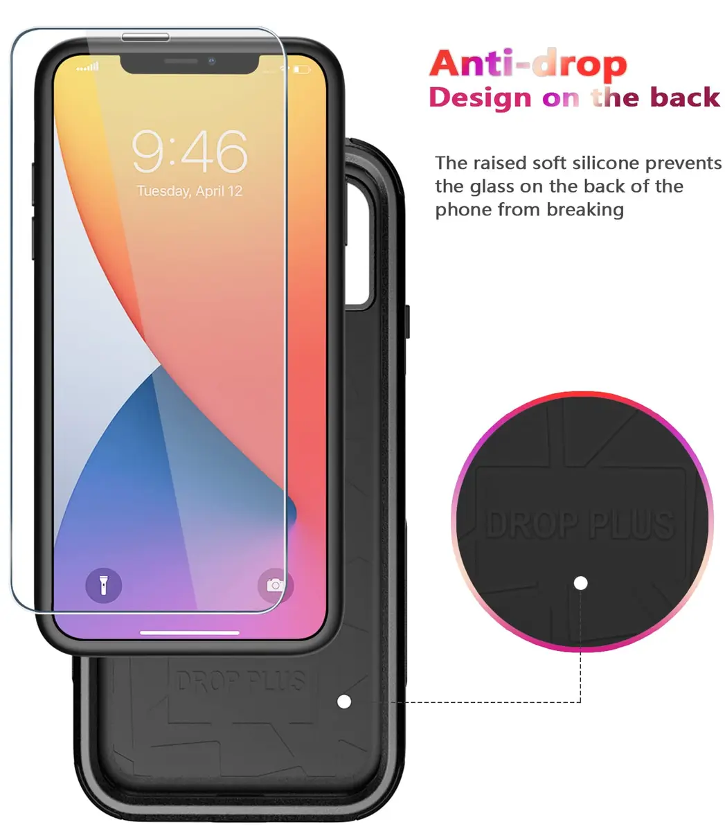 Diverbox Heavy Duty Shockproof iPhone 11 Case with Tempered Glass Screen Protector | Drop & Dust Resistant - view 4