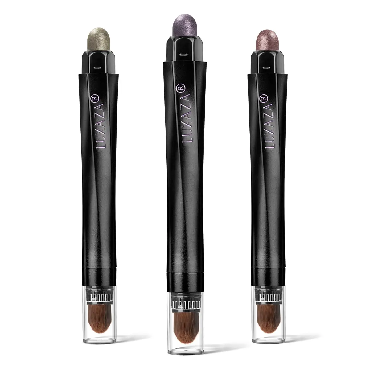 LUXAZA Cream Eyeshadow Stick Set Olive Plum Mauve 3 Pcs | Waterproof & Blendable - main product image