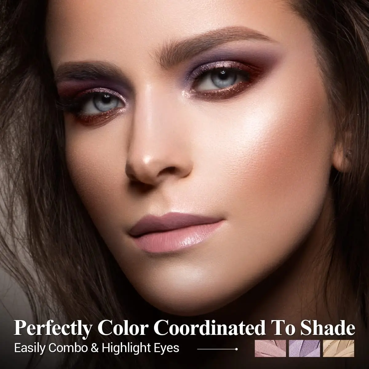 LUXAZA Cream Eyeshadow Stick Set Olive Plum Mauve 3 Pcs | Waterproof & Blendable - view 7