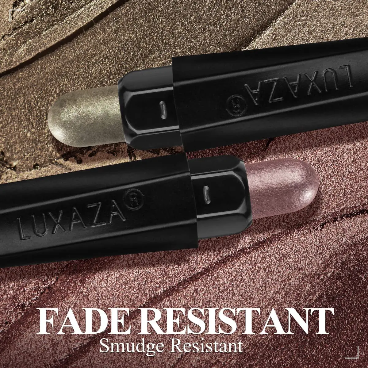 LUXAZA Cream Eyeshadow Stick Set Olive Plum Mauve 3 Pcs | Waterproof & Blendable - view 3