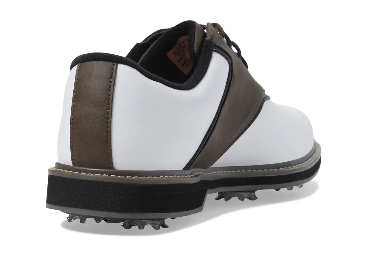 FootJoy Mens FJ Originals Previous Season Style Golf Shoe, White/Brown, 8 Wide US | Classic Golf Traction & Style - view 6