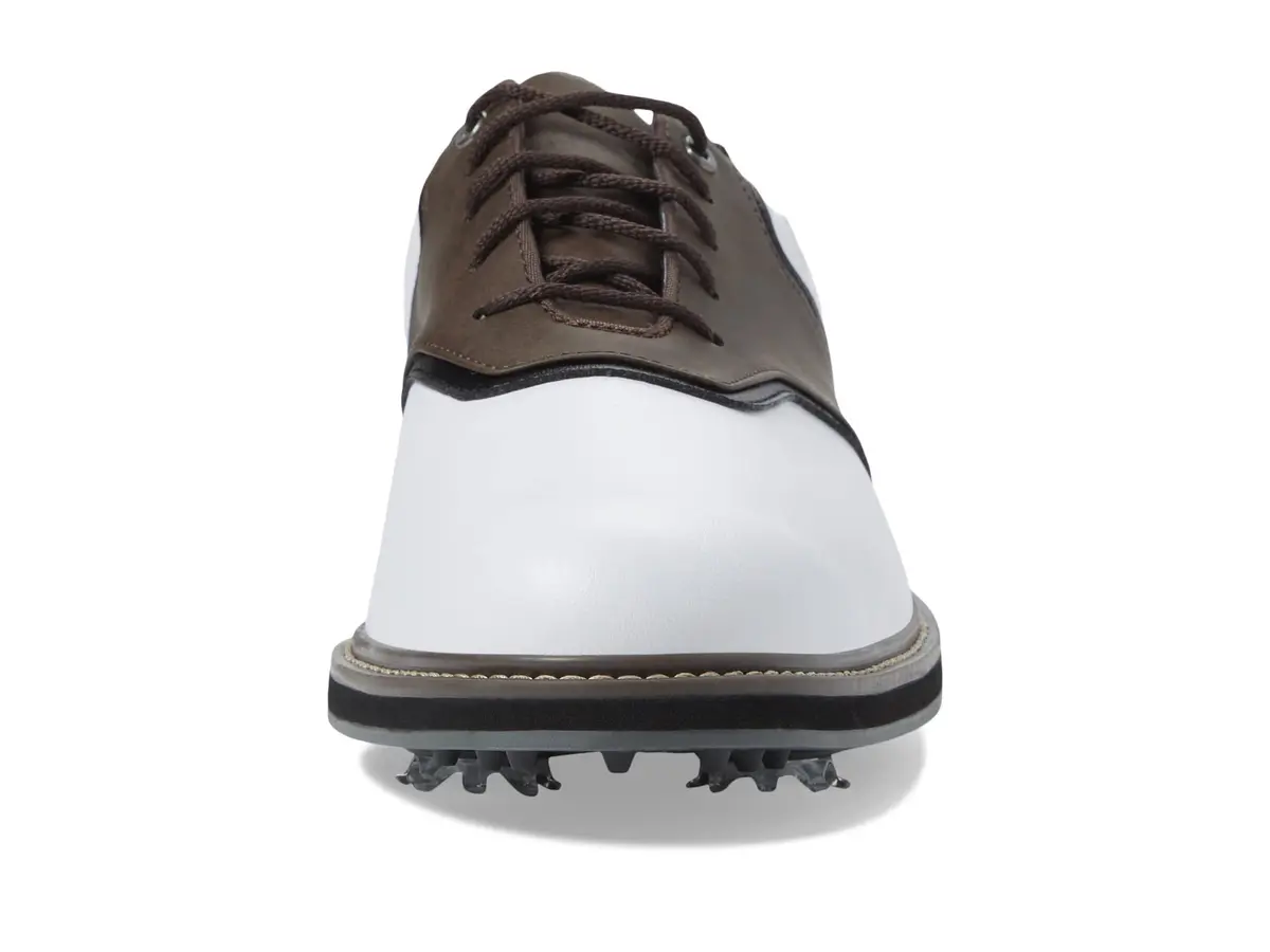 FootJoy Mens FJ Originals Previous Season Style Golf Shoe, White/Brown, 8 Wide US | Classic Golf Traction & Style - view 7