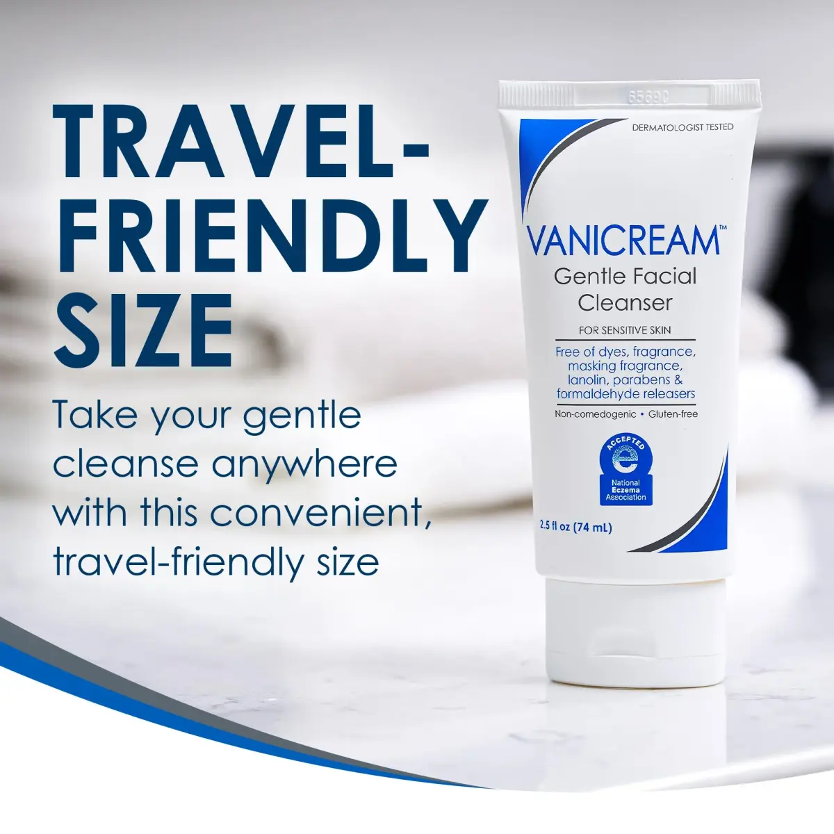 Vanicream Gentle Facial Cleaner 74ml (2.5 Fl Oz) | Dermatologist Recommended for Sensitive Skin - view 5