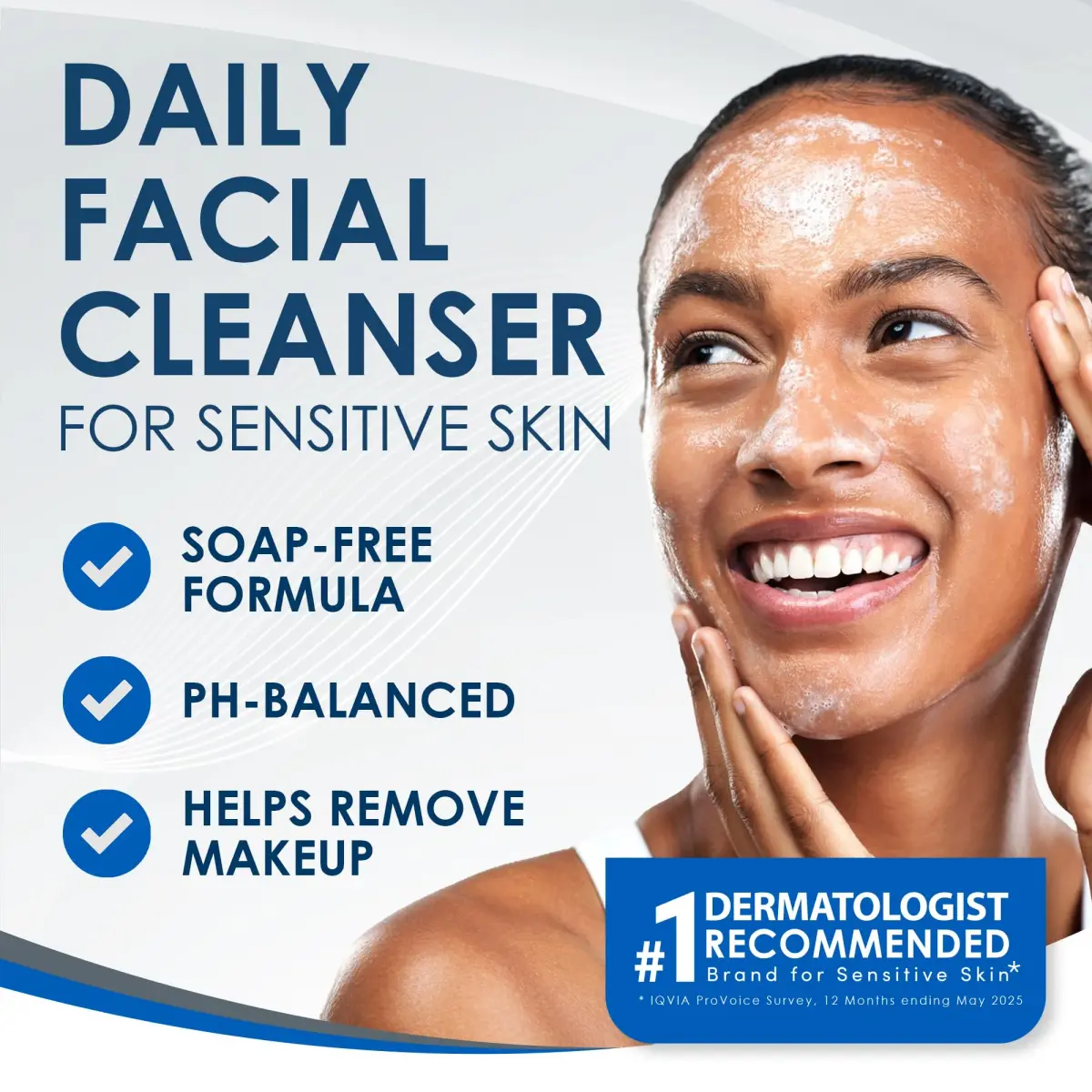 Vanicream Gentle Facial Cleaner 74ml (2.5 Fl Oz) | Dermatologist Recommended for Sensitive Skin - view 2
