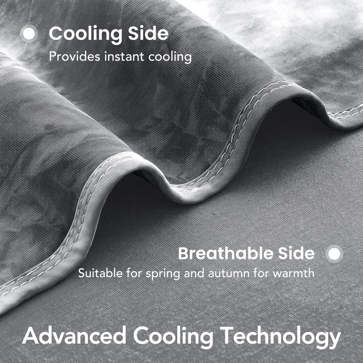Topcee Cooling Blanket Throw 50"x70" | Lightweight Breathable for Hot Sleepers & Night Sweats - view 5