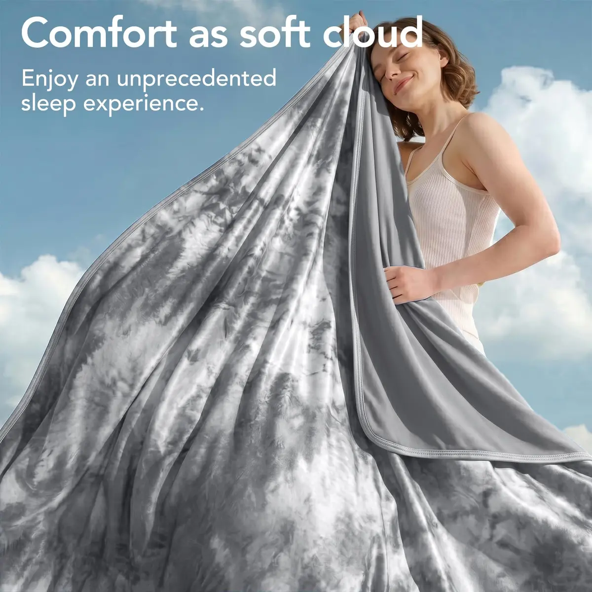 Topcee Cooling Blanket Throw 50"x70" | Lightweight Breathable for Hot Sleepers & Night Sweats - view 6