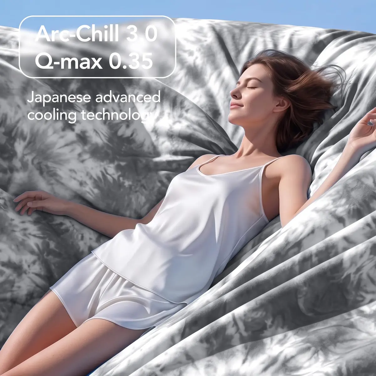 Topcee Cooling Blanket Throw 50"x70" | Lightweight Breathable for Hot Sleepers & Night Sweats - view 8