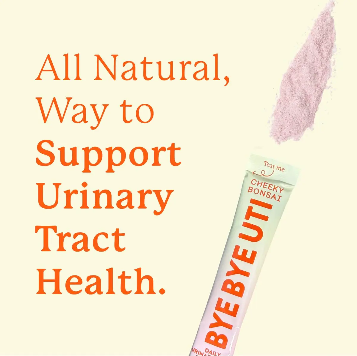 Cheeky Bonsai Bye Bye UTI Drink Mix, D-Mannose & Cranberry, 10 Packets | Supports Urinary Health & Hydration - view 3