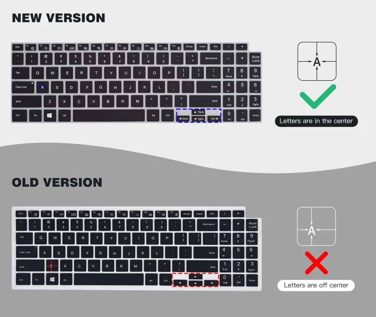 CaseBuy Black Silicone Keyboard Cover for Samsung Galaxy Book 5/4/3 15.6" & 16" | US Keyboard Layout Protector - view 3