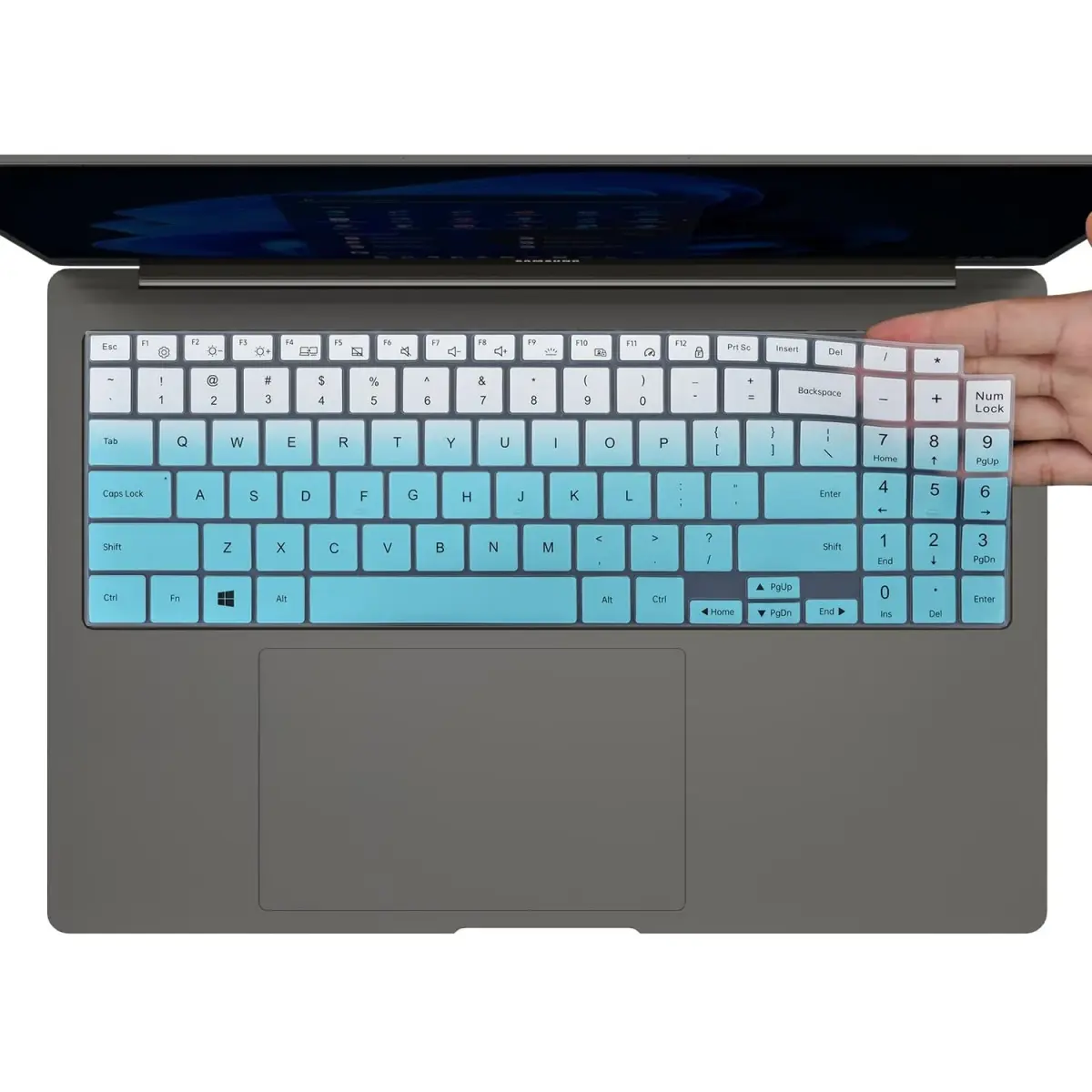 CaseBuy Ombre Mint Keyboard Cover for Samsung Galaxy Book 5/4/3 15.6" & 16" | US Keyboard Layout Protector - main product image
