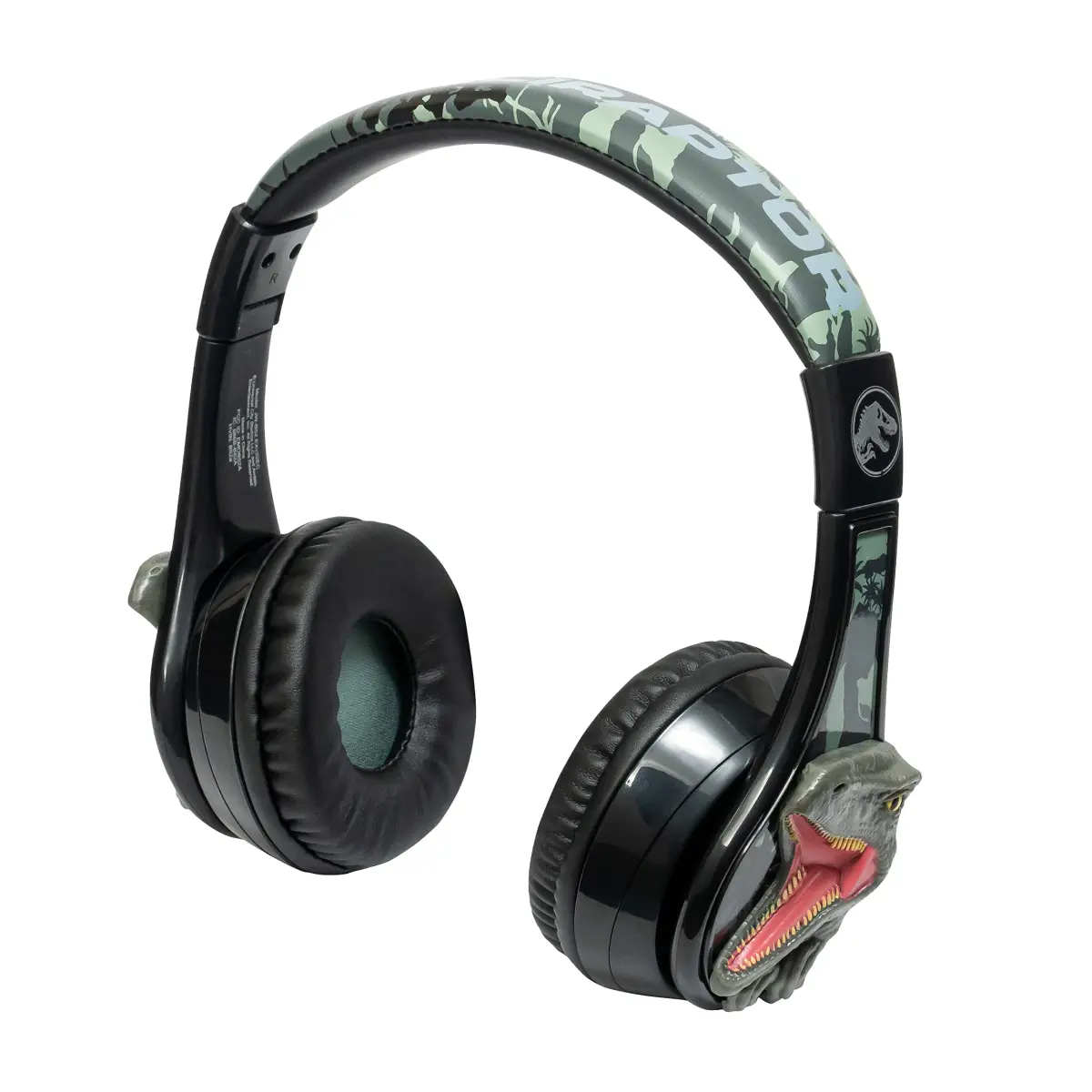 eKids Jurassic World Bluetooth Headphones for Kids, Wireless Over-Ear Headphones with Microphone | Kid-Friendly Stereo Sound - view 6