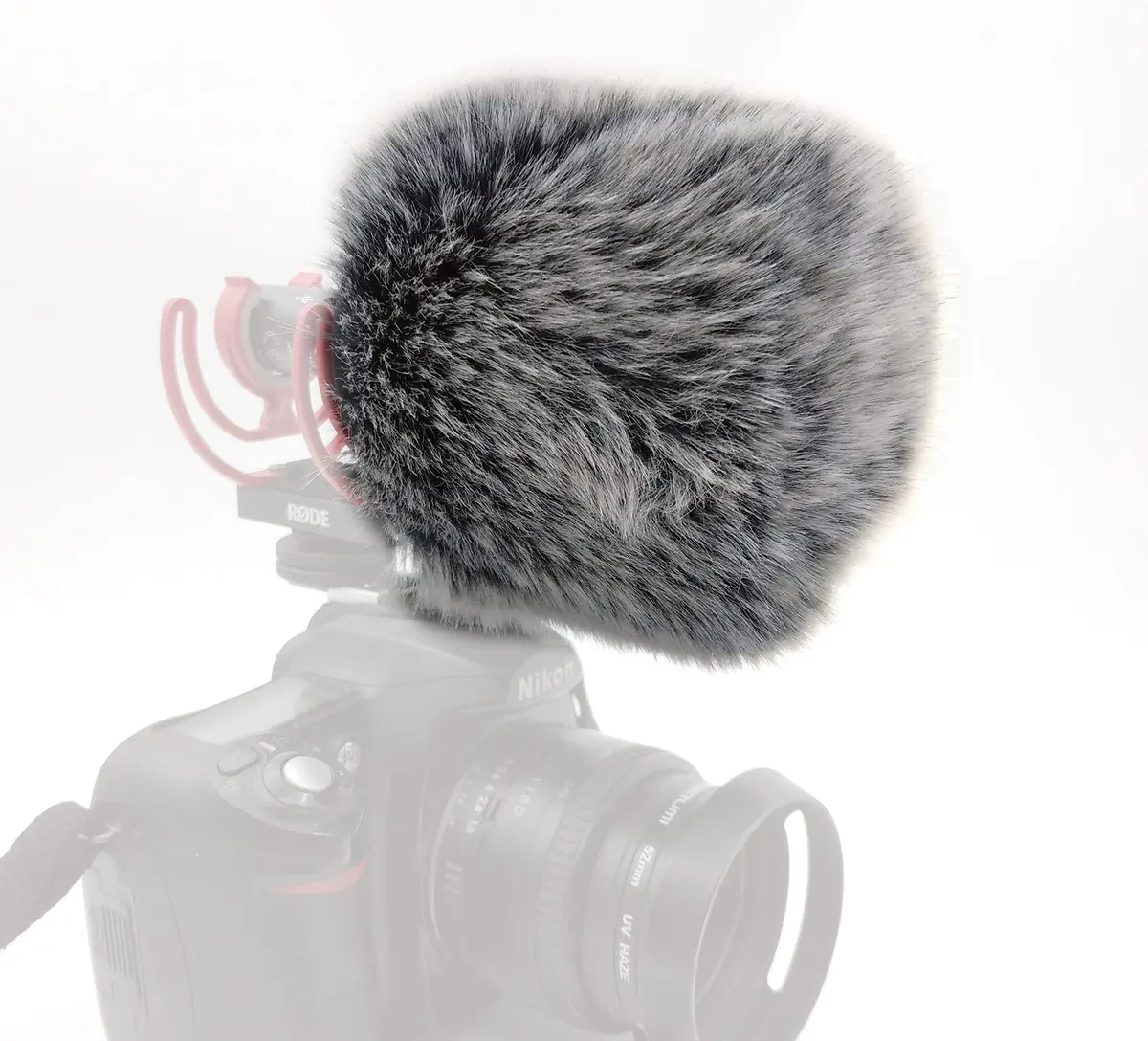 YH&YX Fur Windscreen Wind Shield for Rode VideoMic GO II 2 VMGOII | Deadcat Microphone Cover - view 6